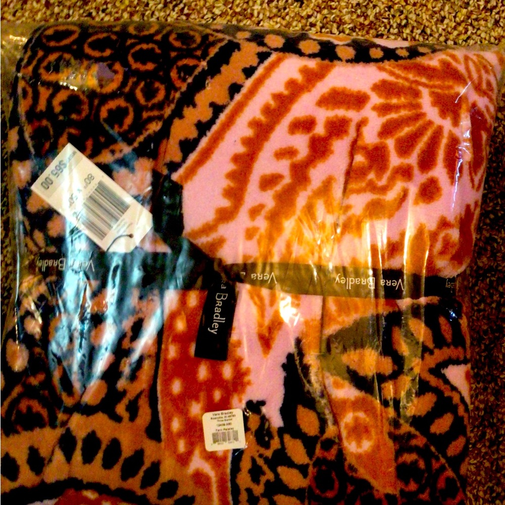 Vera Bradley fuzzy throw blanket